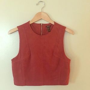 Crop Top Zip-Back